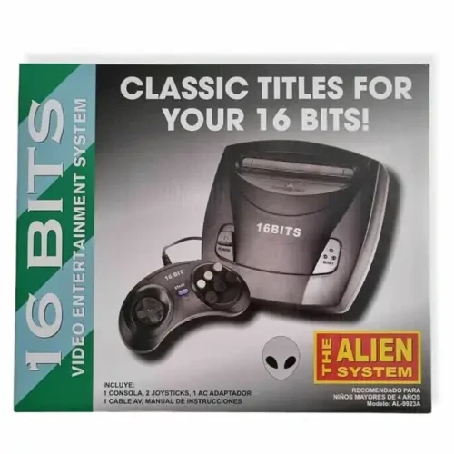 COD: IS9923 CONSOLA TIPO SEGA ALIEN 16 BIT CAJA VERDE