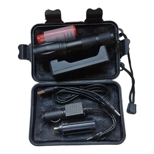 COD:W626 LINTERNA TACTICA RECARGABLE USB,12V AF626