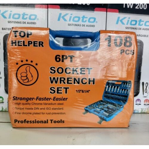 COD:W3465 KIT HERRAMIENTAS EN MALETIN 108 PIEZAS
