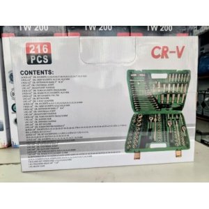 COD:W2648 KIT HERRAMIENTAS 216 PIEZAS EN MALETIN