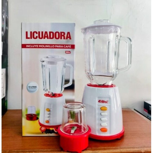 COD: LICUADORA 600W JARRA DE VIDRIO Y MOLINILLO EIFEEL E-222