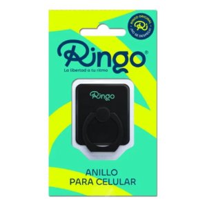 COD:RI021 RINGO ANILLO CELULAR X20 NEGRO CON EXHIBIDOR