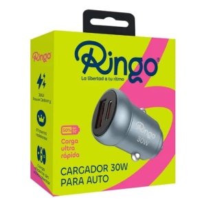 COD:RI02 CARGADOR AUTO RINGO 30W