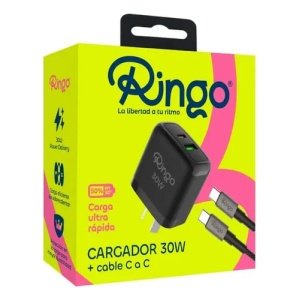 COD:RI01 RINGO CARGADOR 30W MAS CABLE C a C